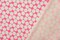 Neon Pink-White Poly Dot Print Liverpool Double Knit Fabric By the Yard